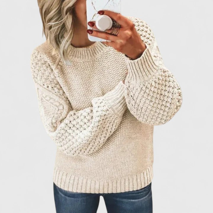 Cozy Waffle Knit Sweater