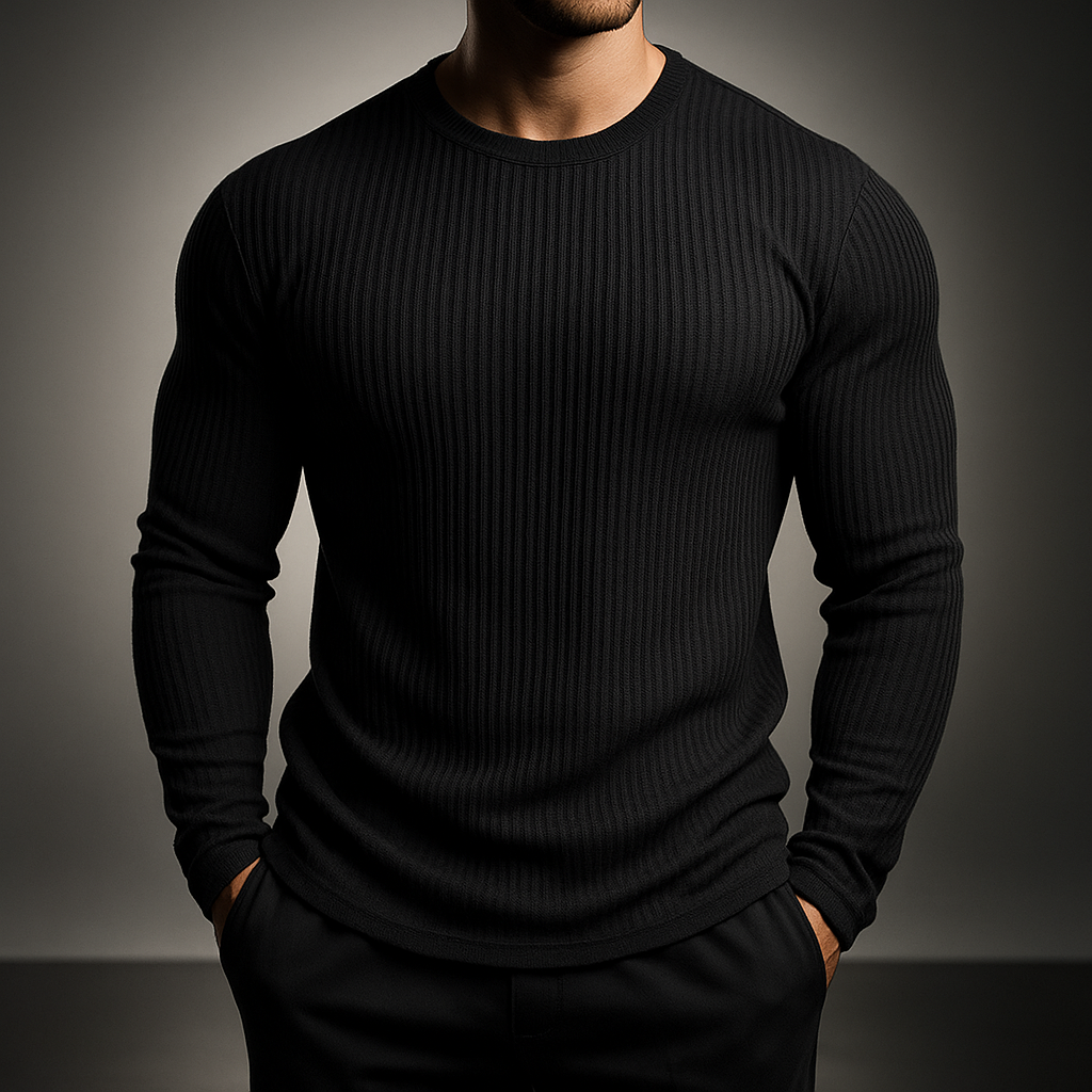 Men's Slim Rib Knit Sweater