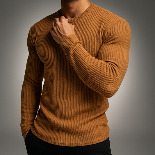 Men's Slim Rib Knit Sweater