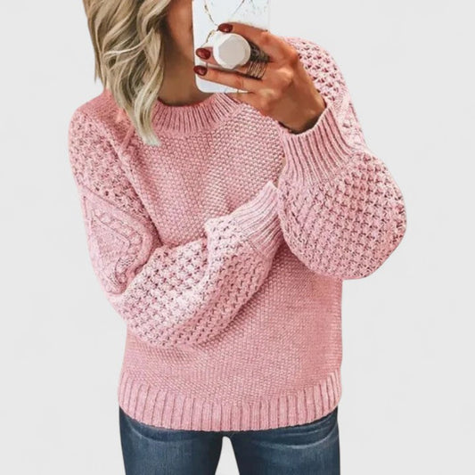 Cozy Waffle Knit Sweater