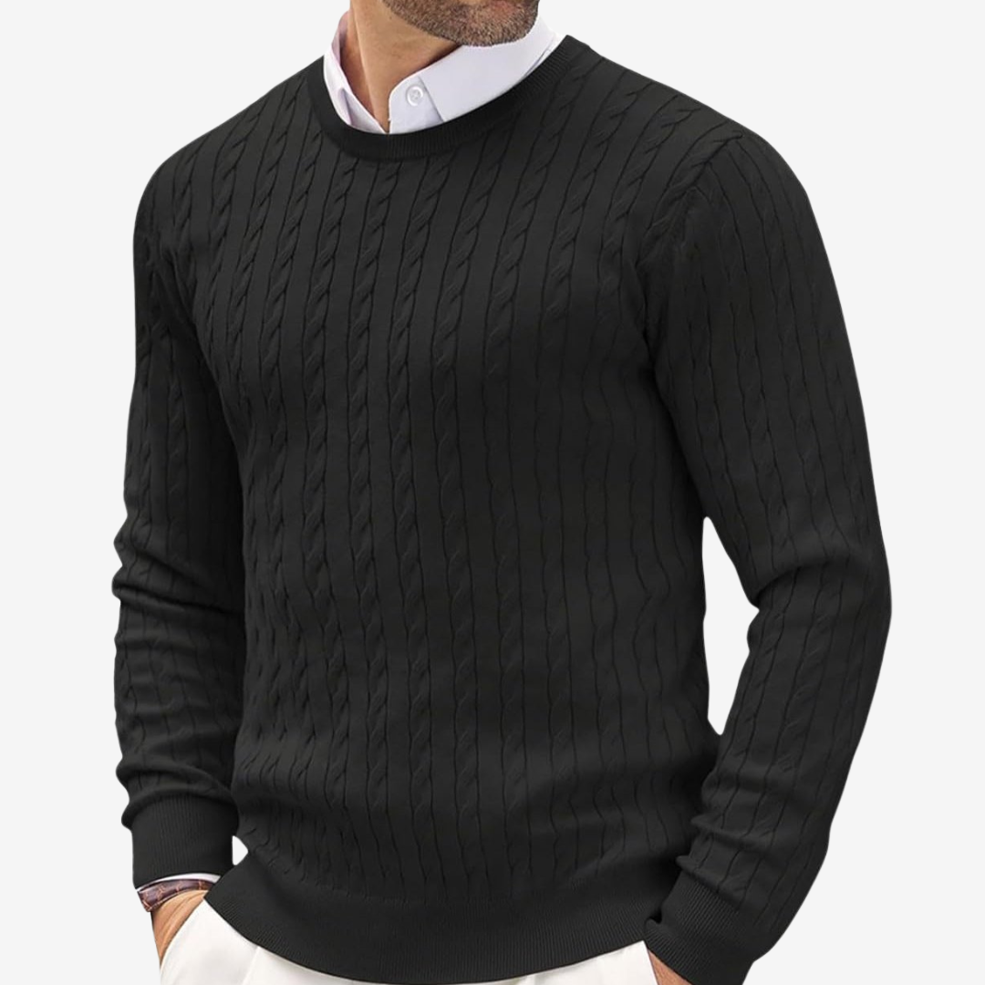 Men's Classic Cable Knit Sweater