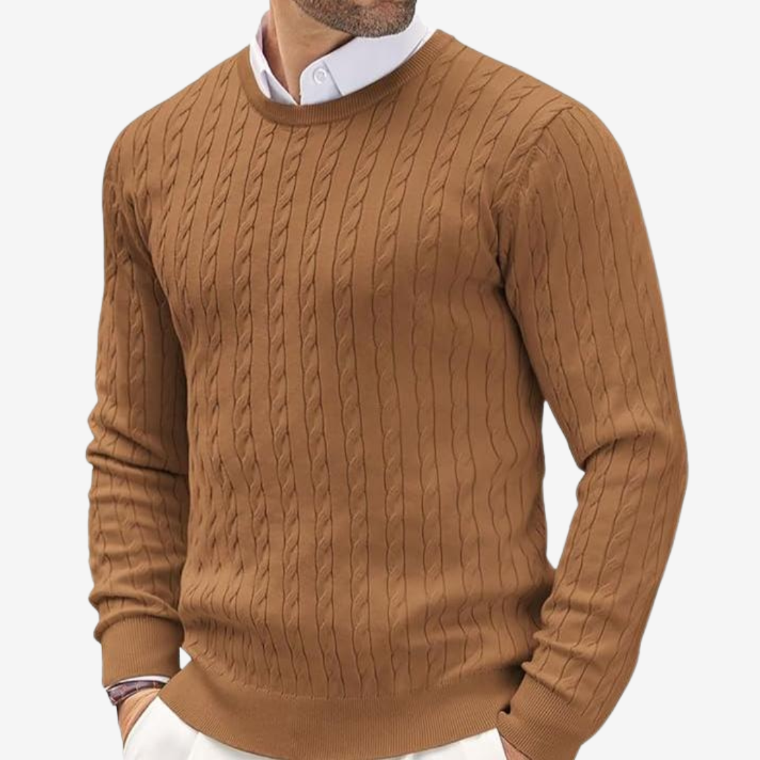 Men's Classic Cable Knit Sweater