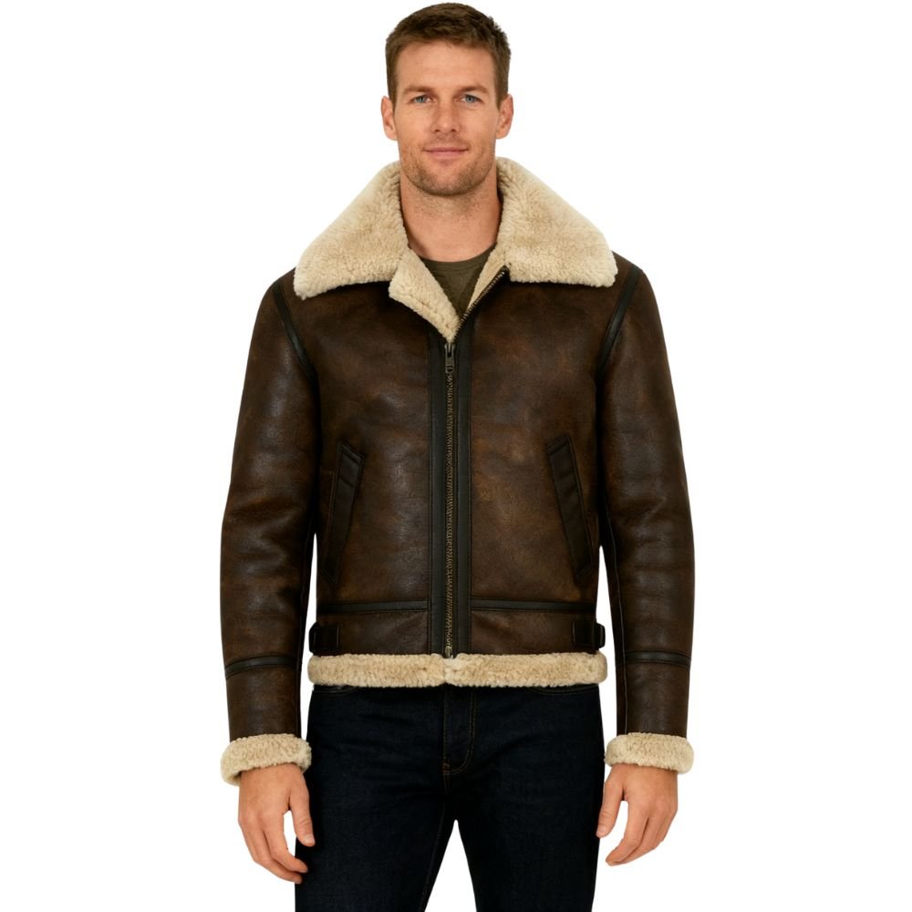Hugo | Men's Shearling Aviator Jacket