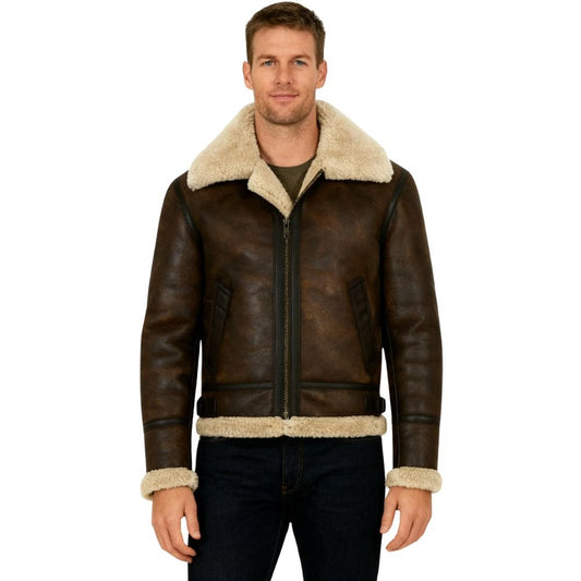 Hugo | Men's Shearling Aviator Jacket