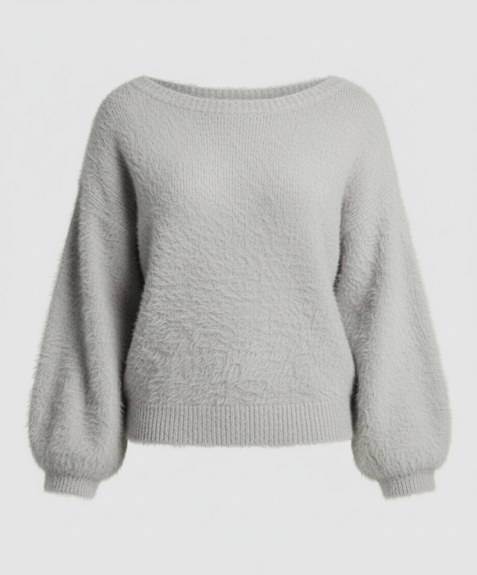 Fuzzy Knit Oversized Sweater