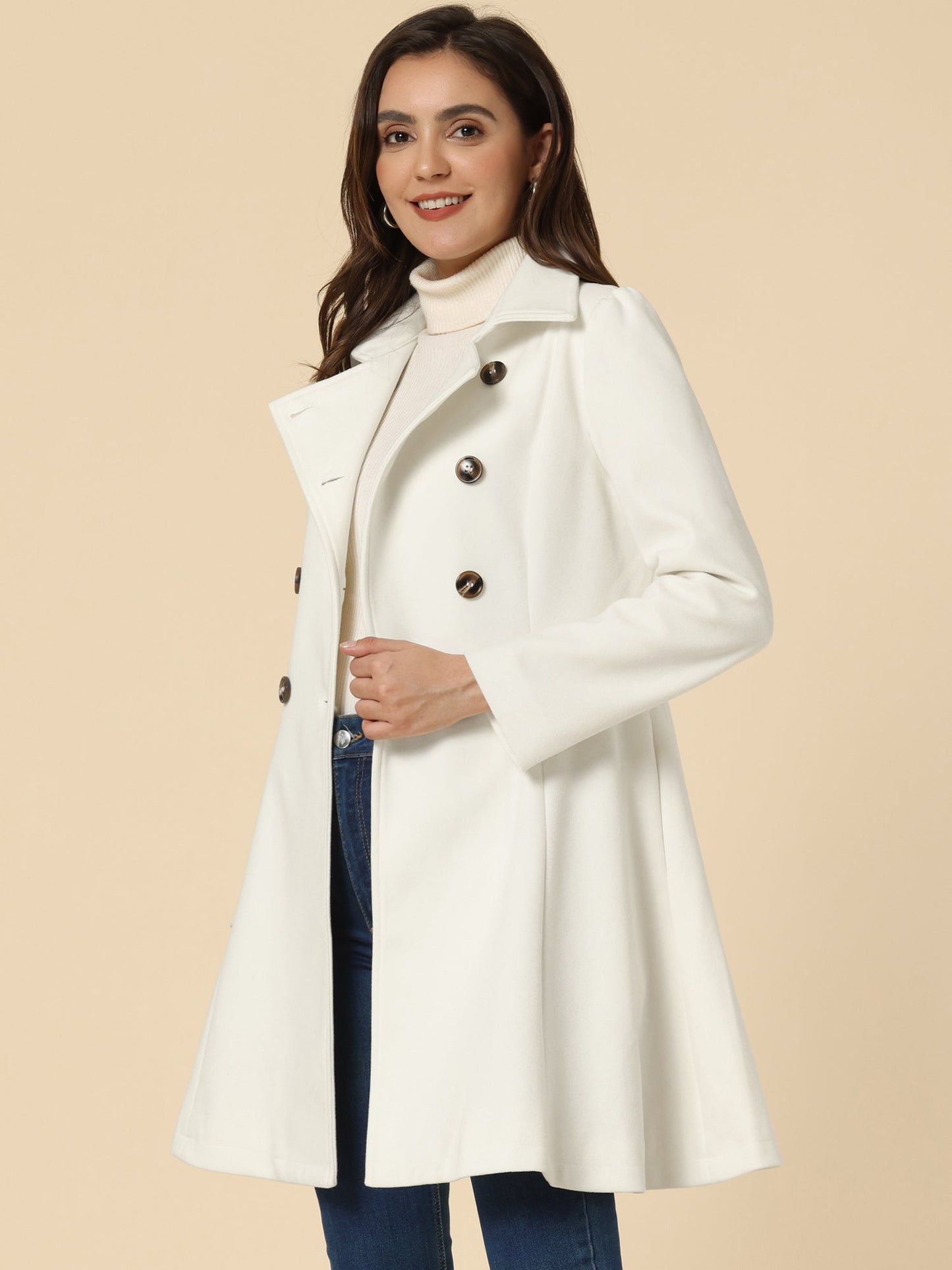 Chic Double-Breasted Trench Coat