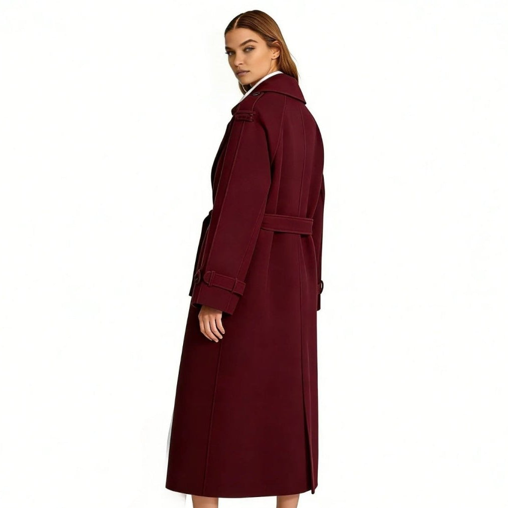 Elegant Double Breasted Trench