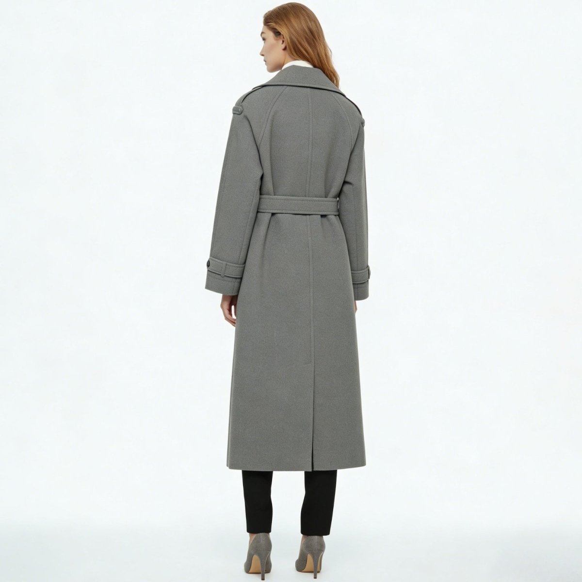 Elegant Double Breasted Trench