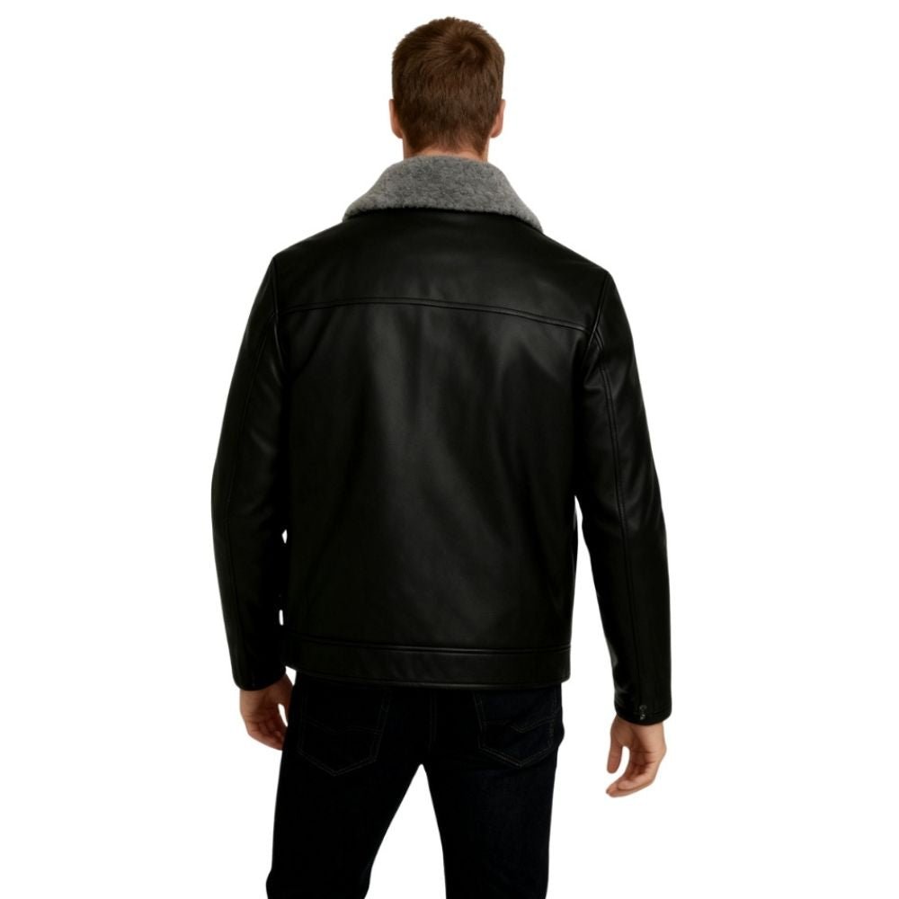 Men's Leather Aviator Jacket